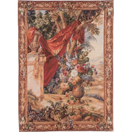 tapisserie bouquet au drapé