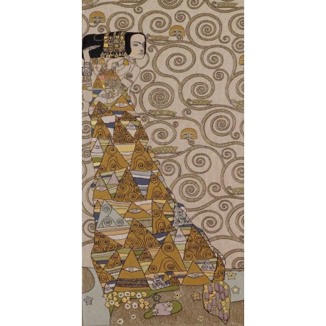 Klimt The waiting, Tapisserie Art de Lys