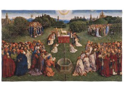 tapestry "The adoration of the mystic lamb"