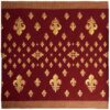 Plaid Fleurs de lys - Rouge
