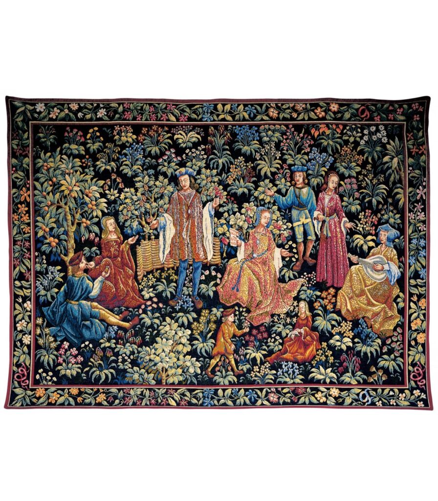 Tapisserie murale ancienne de qualité : Halluin, Jacquard
