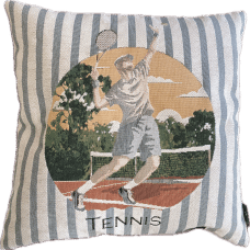 Housse de coussin "tennis"