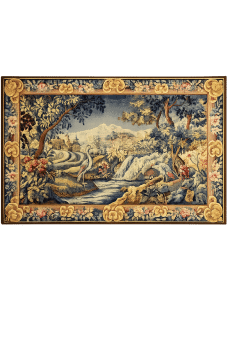 Tapisserie Champfleury – Paysage aux Hérons et Cascade