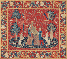 La Dame à l'orgue avec bordure
