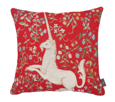 Coussin Licorne rouge